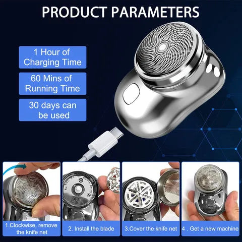 Portable Mini Electric Shaver Machine – Clean Shave Anytime, Anywhere