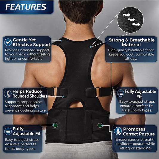 Morvia™ Unisex Posture Corrector Belt for Better Posture & Pain Relief